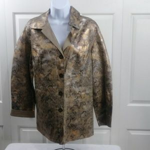 Chico's Reversible Leather/Suede Jacket